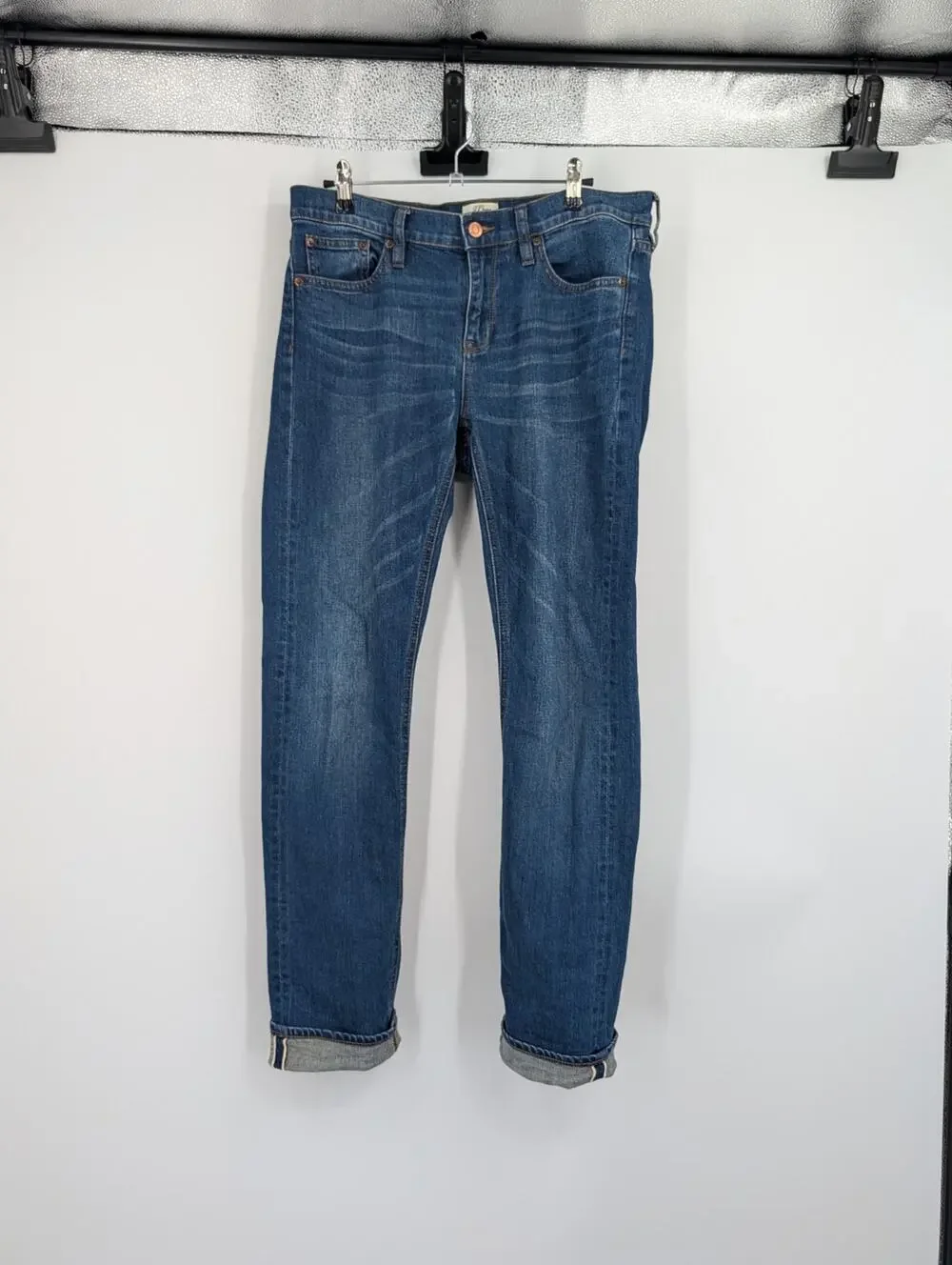 J Crew Selvedge Matchstick Dark Wash Denim Size 29 Casual Comfort Errands Staple